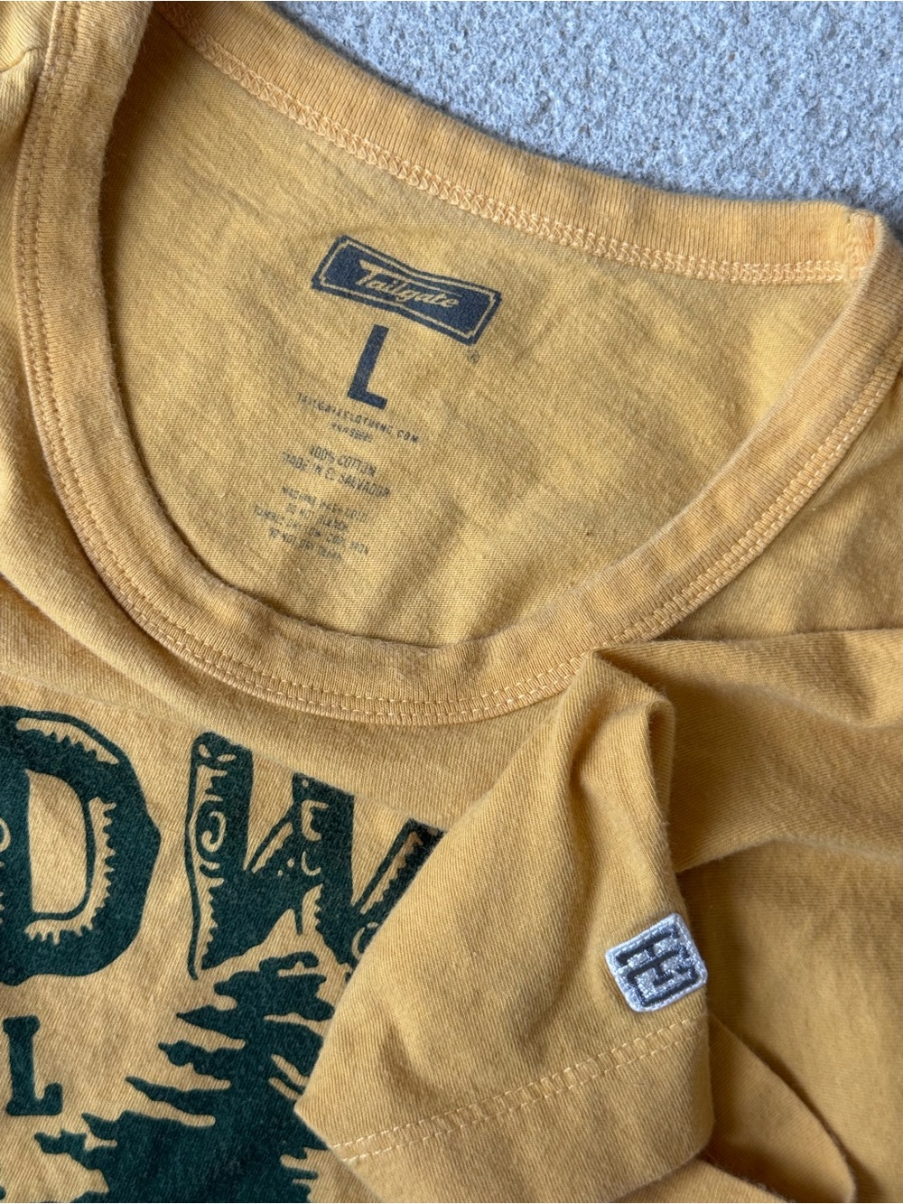 Unisex Redwood Nat’l Park Graphic Short Sleeve Tee - Mustard - Picture 5 of 7